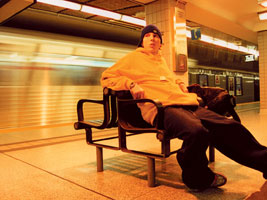 Manafest chillin' at The Station